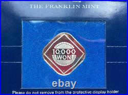 Franklin Mint Casino Continental Seoul Korea Silver Gaming Coin Token D9101