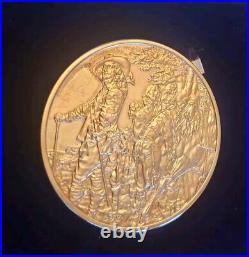 Franklin Mint Portrait of Charles I of England Coin Solid Sterling 925 2Oz Troy