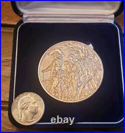 Franklin Mint Portrait of Charles I of England Coin Solid Sterling 925 2Oz Troy
