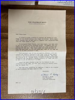 Franklin Mint The Flags of the United Nations 98 Pieces Of Solid Silver