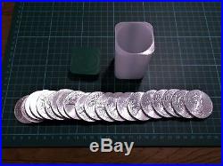 Full US Mint tube of 2013 Solid Silver American Eagle 1 ounce Coins