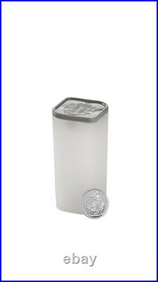 Full tube of 16 x 2026 1/10 oz ounce Solid Silver Britannia Coin. 999 Pure