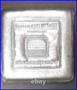 GEIGER Edelmetalle 10oz. 999 Fine Silver Square Bar In Original Packing