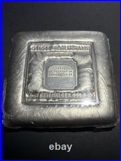 GEIGER Edelmetalle 10oz. 999 Fine Silver Square Bar In Original Packing