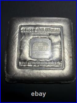 GEIGER Edelmetalle 10oz. 999 Fine Silver Square Bar In Original Packing