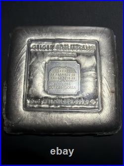 GEIGER Edelmetalle 10oz. 999 Fine Silver Square Bar In Original Packing