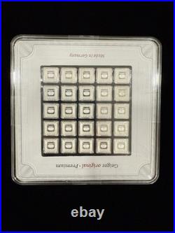 GEIGER ORIGINAL 25 x 1 Gram. 999 Silver Bars with Serial Original Square Assay GEIGER ORIGINAL 25 x 1 Gram. 999 Silver Bars with Serial Original Square Assay