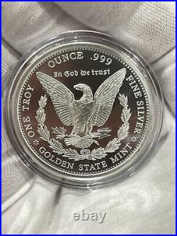 GSM Morgan Silver Dollar Round 1oz Troy. 999 Fine Solid Silver Coin USA IN CAP GSM Morgan Silver Dollar Round 1oz Troy. 999 Fine Solid Silver Coin USA IN CAP