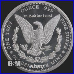 GSM Morgan Silver Dollar Round BUPL 1oz Troy. 999 Fine Solid Silver Coin USA