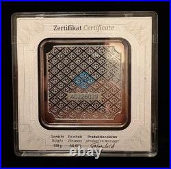 Geiger 100g Silver Bar Square. 999 Sealed Security Line