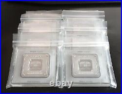 Geiger Edelmetalle 100 Gram. 999 Fine Silver Square Bar(s) Encapsulated with Assay
