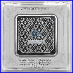 Geiger Edelmetalle 100 g Square Silver Bar with Assay