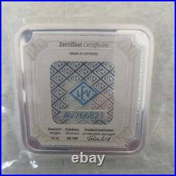 Geiger Edelmetalle 10 oz. 999 Fine Silver Bar Square Sealed