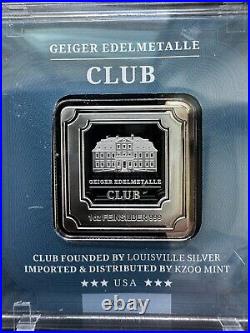 Geiger Edelmetalle 1 Oz Club Square Silver 1354/1600