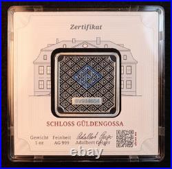 Geiger Edelmetalle 1 Oz. Silver Bar In Square Assay, Premium German Silver