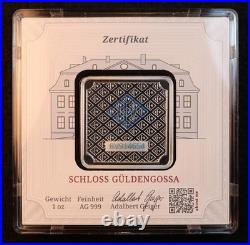 Geiger Edelmetalle 1 Oz. Silver Bar In Square Assay, Premium German Silver