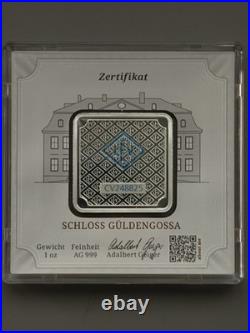 Geiger Edelmetalle 1 oz. 999 Fine Silver Bar Original Square Series