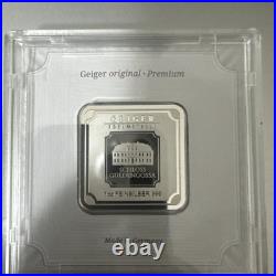 Geiger Edelmetalle 1 oz. 999 Fine Silver Original Square in Assay