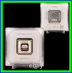 Geiger Edelmetalle 1 oz. 999 Fine Silver Original Square in Assay