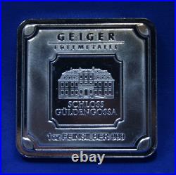 Geiger Edelmetalle 1 oz Feinsilber Square 999 Silver Bar P54