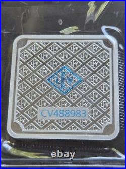 Geiger Edelmetalle 20g. 999 Fine Silver Square Bar Schloss Guldengossa LEV BU