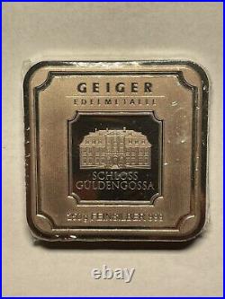 Geiger Edelmetalle 250 grams. 999 fine silver in original plastic- toning