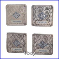 Geiger Edelmetalle 4x 10 gram Silver Square. 999 Bullion