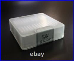 Geiger Edelmetalle 5 Gram Square Silver Bars FULL MINT SEALED BOX of (30)