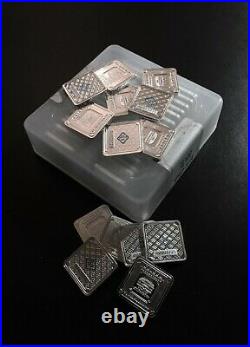 Geiger Edelmetalle 5 Gram Square Silver Bars FULL MINT SEALED BOX of (30)