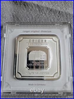 Geiger Edelmetalle Fine Silver Square Bar 100g Plastic Case