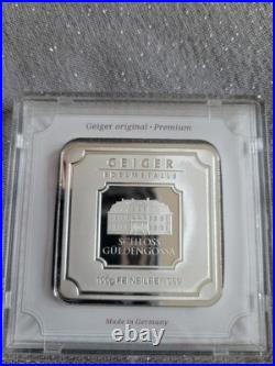 Geiger Edelmetalle Fine Silver Square Bar 100g Plastic Case