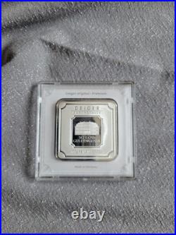 Geiger Edelmetalle Fine Silver Square Bar 100g Plastic Case