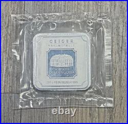 Geiger Edelmetalle Metals 250 Gram. 999 Silver Square Bar Sealed withSecurity Key