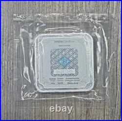 Geiger Edelmetalle Metals 250 Gram. 999 Silver Square Bar Sealed withSecurity Key