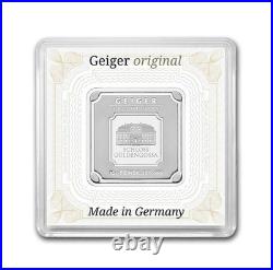 Geiger Edelmetalle Original 10 Gram Silver Square In Capsule