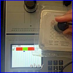 Geiger Edelmetalle Original Silver Kilo. 999 Silver Square in Plastic Sigma Test