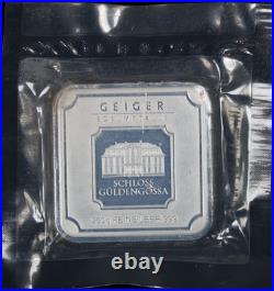 Geiger Edelmetalle Original Square 250 Gram. 999 Fine Silver Bar