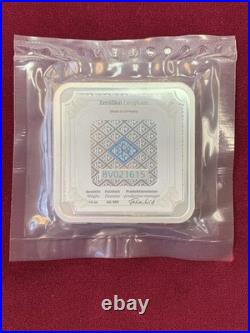 Geiger Edelmetalle Premium Square 10 Oz. 999 Fine Silver Bar Sealed
