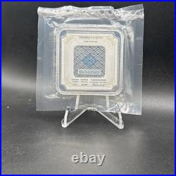 Geiger Edelmetalle Premium Square 10 Oz. 999 Fine Silver Bar Sealed with COA Geiger Edelmetalle Premium Square 10 Oz. 999 Fine Silver Bar Sealed with COA