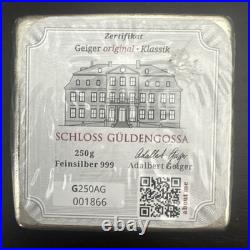 Geiger Edelmetalle Silver Square Bar 250g 0.999 Pure