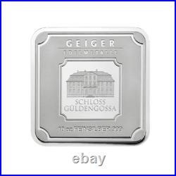 Geiger Edelmetalle Square Silver Bar 10 Oz by Bullion Club