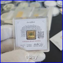 Geiger Original 1g Gold Bar 999.9 Fine Gold Secure Square Assay Capsule Geiger Original 1g Gold Bar 999.9 Fine Gold Secure Square Assay Capsule