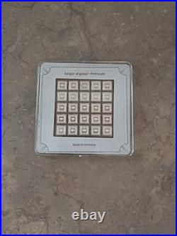 Geiger Original 25 x 1 Gram. 999 Silver Bars with Serial Original Square Assay