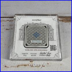 Geiger Original 50g Silver Bar. 999 Square in Capsule