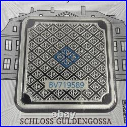 Geiger Original 50g Silver Bar. 999 Square in Capsule