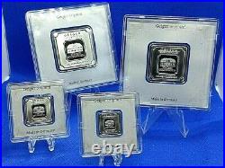 Geiger Original Encapsulated Silver Square Combo 50g, 1 oz, 10g and 5g