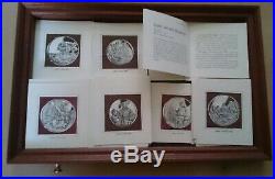 Genius of Rembrandt Sterling Silver Proofs John Pinches Solid Bullion Medals