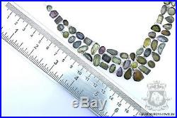 Genuine Fine Graded Afghan Chrome Tourmaline 925 Solid Silver Necklace