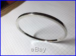 Georg Jensen Vintage Silver Bangle Bracelet 51A Modernist 925 Danish Solid