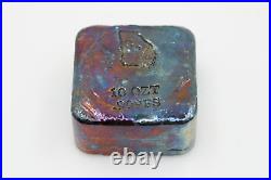 Georgia Precious Metals GPM 10 Troy Oz. 999 Fine Silver Hand Poured Square Bar